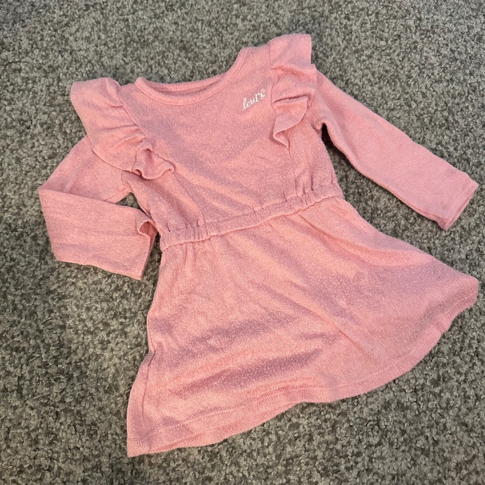 Levis pink baby girl dress